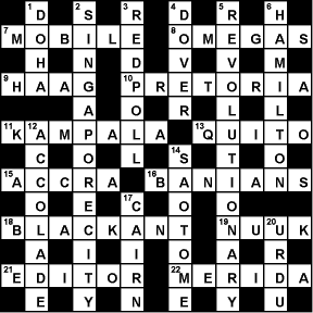 The Ecotourism Crossword - Copyright ECOCLUB.com 2002
