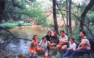 WWF volunteers on excursion in Diavolorema (Devil's Stream) in Dadia Forest, Evros, Greece